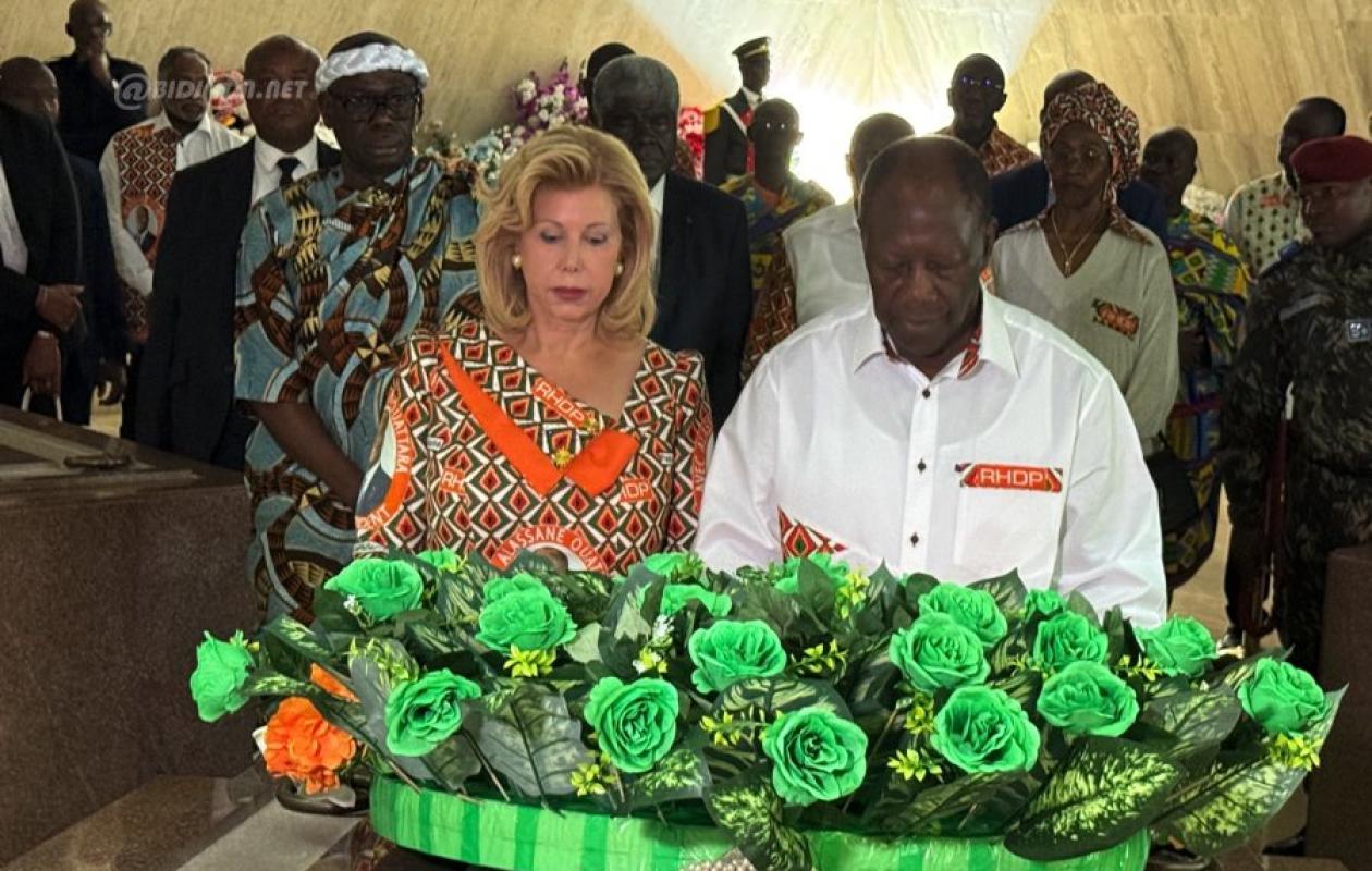 Présidentielle 2025 : Alassane Ouattara rend hommage au Président Félix Houphouët-Boigny