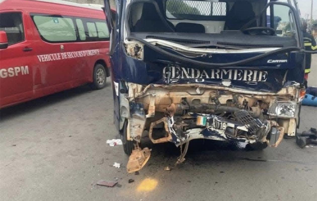 Anyama : 16 gendarmes blessés dans un accident de la route
