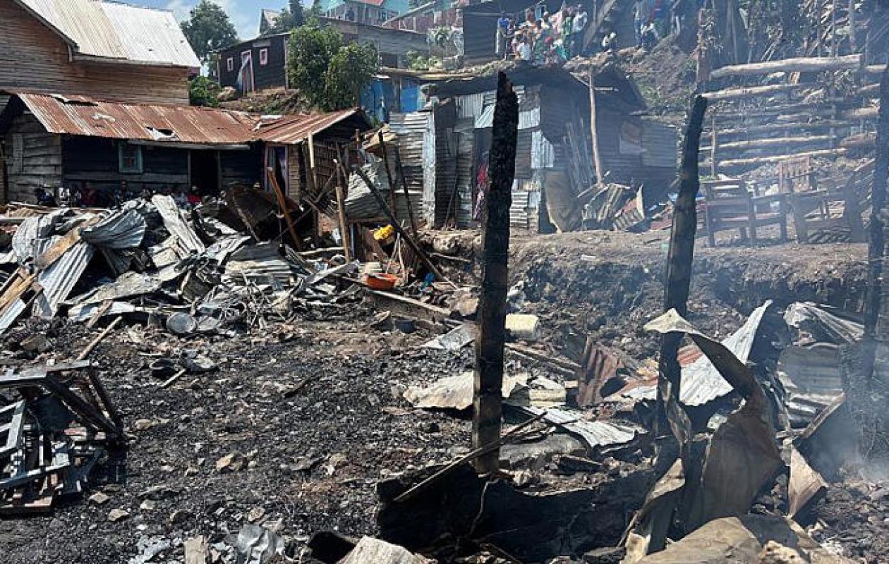 RDC: Tragédie à Bukavu : 14 Morts dans un Incendie Dévastateur, la Ville Sous le Choc