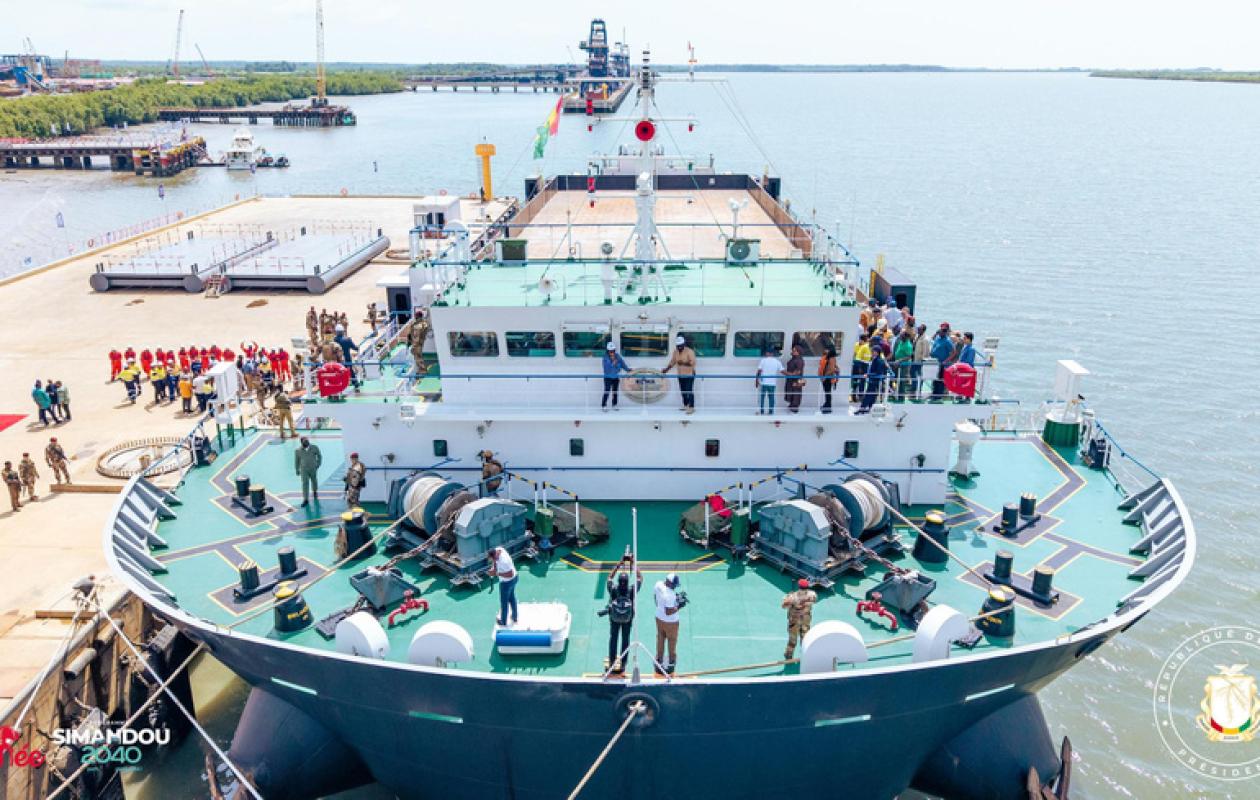 Guinée : Réception des Premiers Navires pour l'Exportation du Minerai de Fer au Port de Morébaya