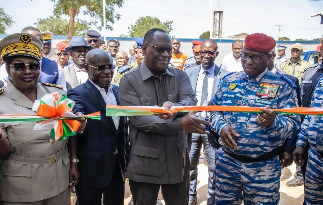 Hambol : Une nouvelle brigade de gendarmerie inaugurée à Ouéréguékaha pour renforcer la sécurité locale