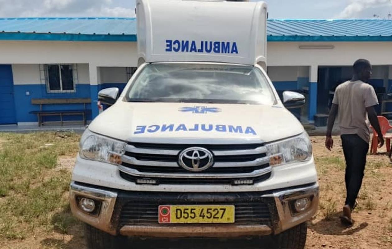 Agboville : Le Centre de Santé de Guéssiguié Renforce son dispositif d'Urgence avec une Ambulance Neuve