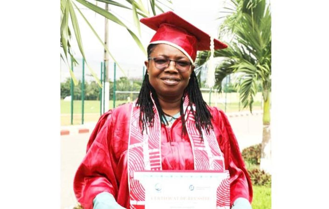 Germaine Boni parmi les 384 certifiés de l'Université des Droits de l'Homme du CNDH