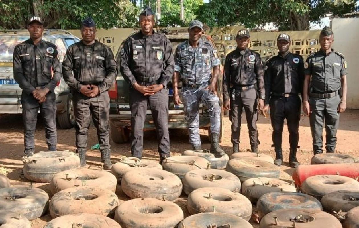 Bondoukou : la police saisit des bouteilles de gaz et des jeux de hasard illégaux