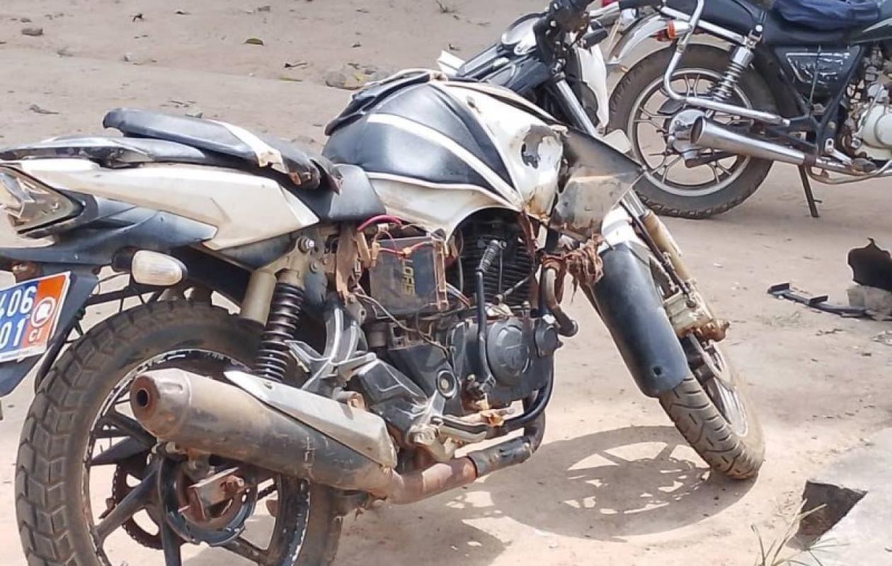 Bangolo : Un tragique accident de moto fait deux morts au PK 05