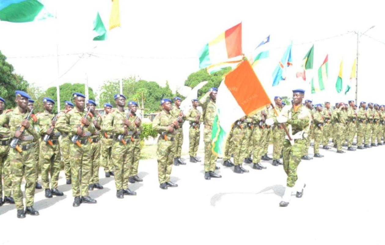 Zambakro : 150 élèves officiers jurent fidélité au drapeau national