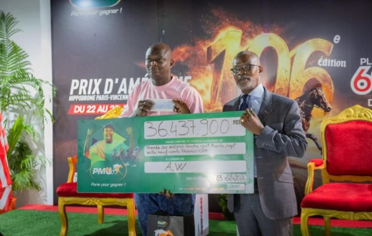 Côte d’Ivoire : un parieur remporte plus de 36 millions FCFA au PMU-LONACI