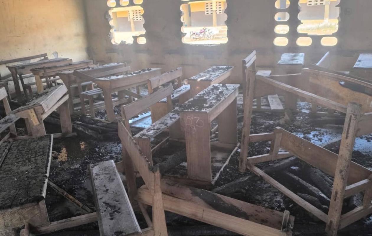 Gontougo : un incendie dévaste trois salles de classe au Lycée moderne d’Assueffry