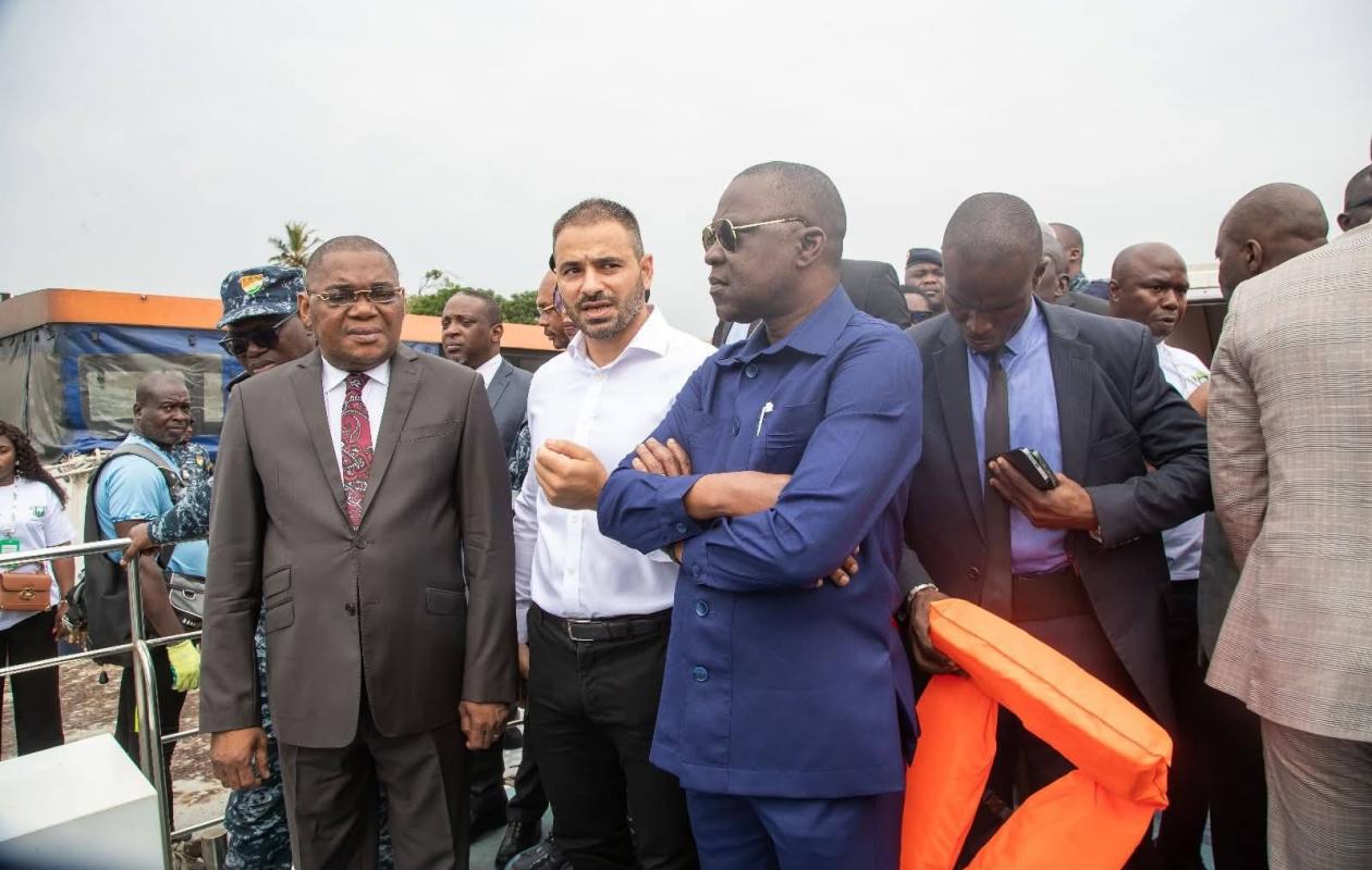 Remblayage illégal :le Ministre Amadou Koné en mission de contrôle sur la lagune d’Abidjan