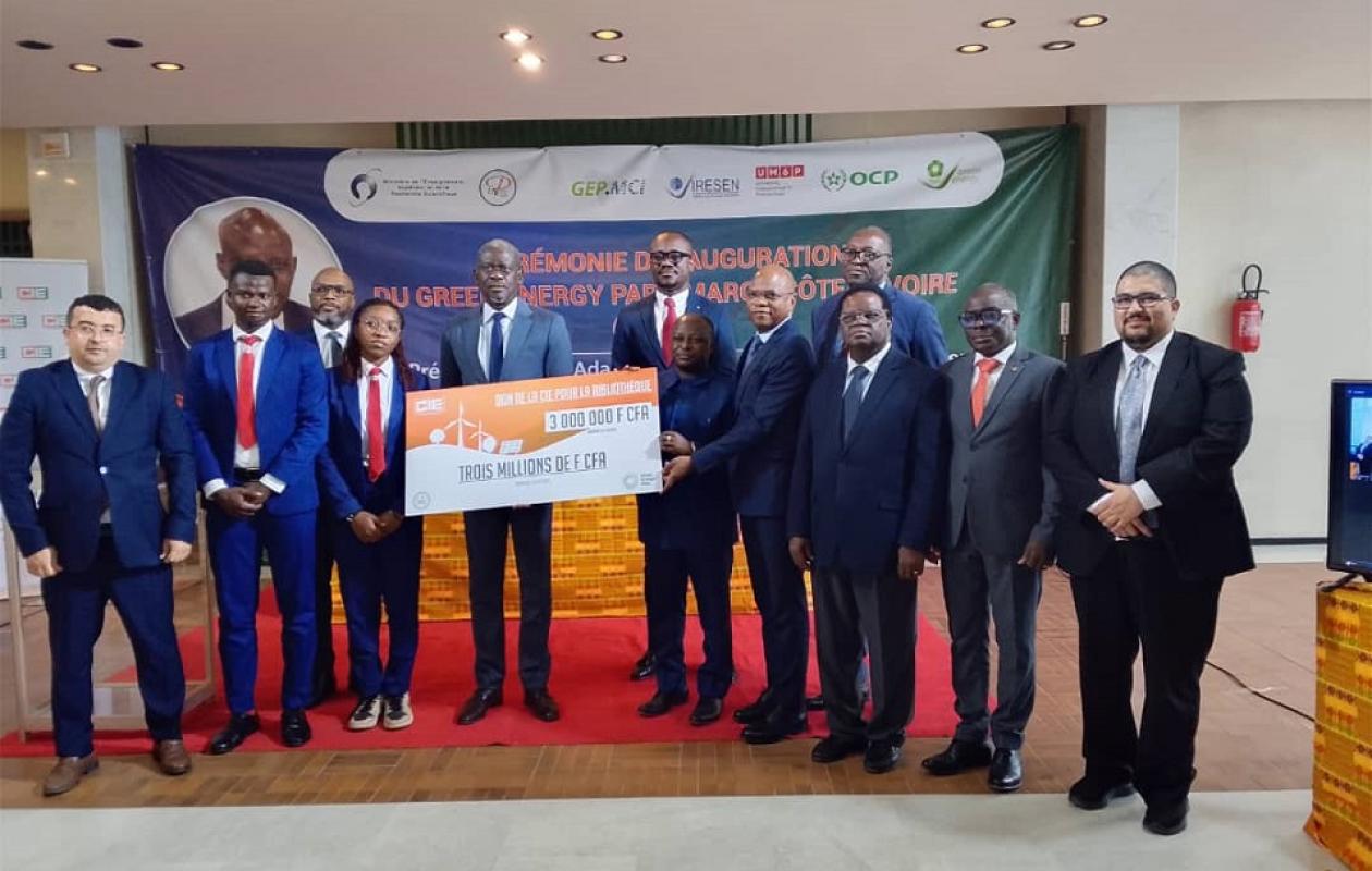 Soutien à la transition énergétique : la CIE injecte 3 millions FCFA dans le Green Energy Park de l’INPHB