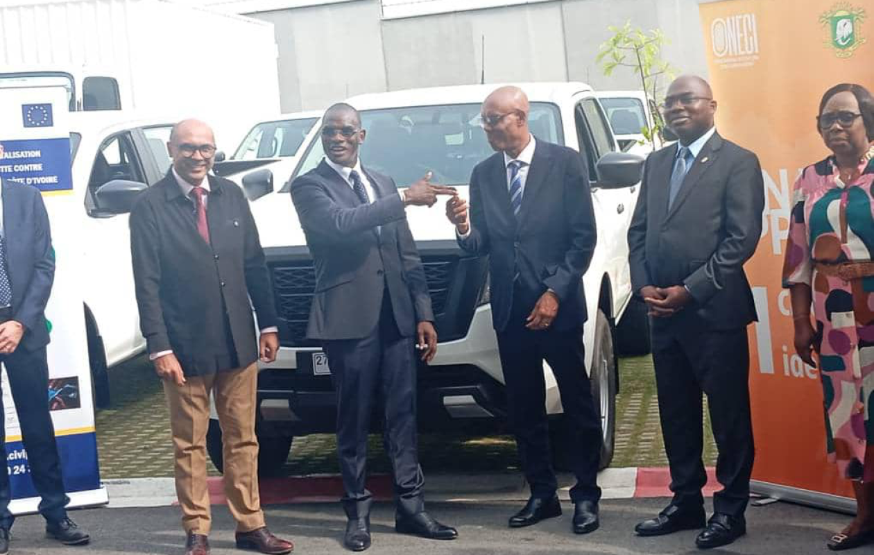 ONECI : neuf véhicules offerts par l’Union européenne pour améliorer les services d’état civil