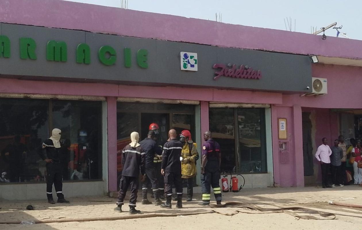 Man : Une intervention rapide sauve la Pharmacie Fidelisas d'un début d'incendie