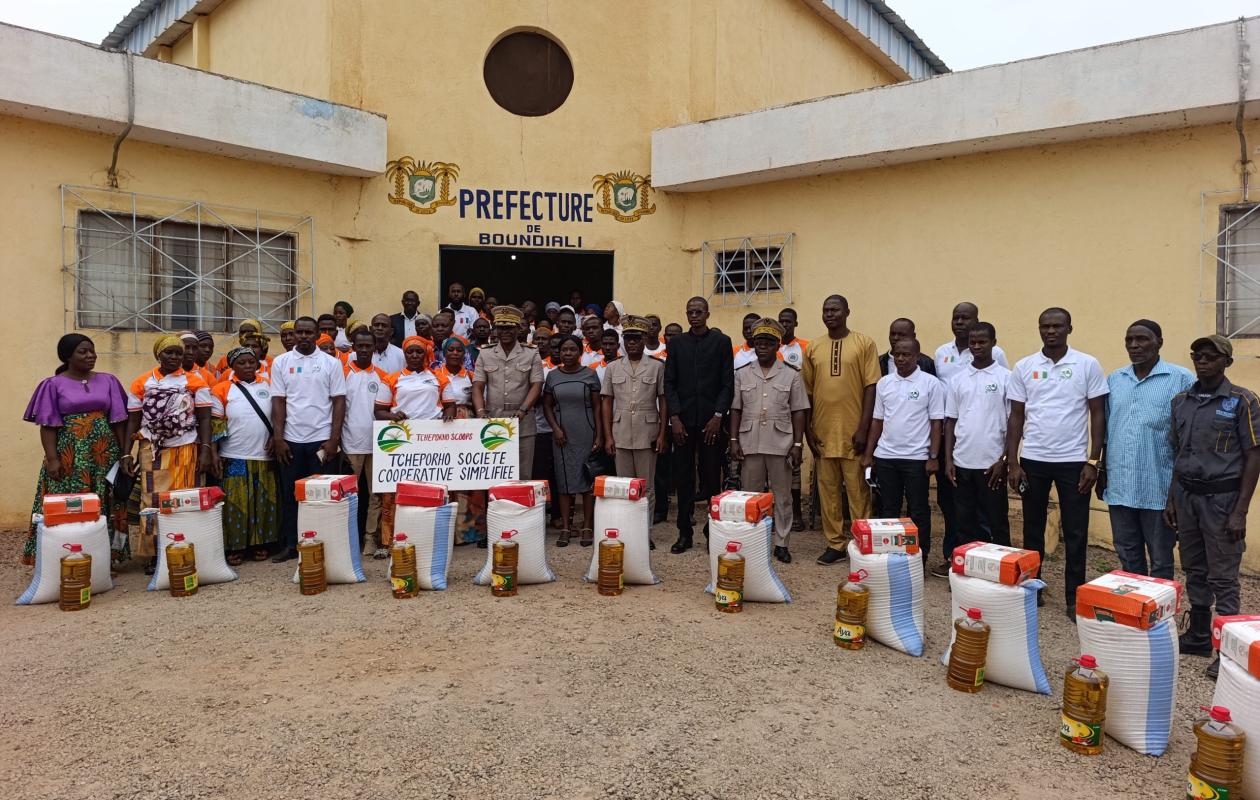 Boundiali : une ONG apporte une aide alimentaire à des familles vulnérables