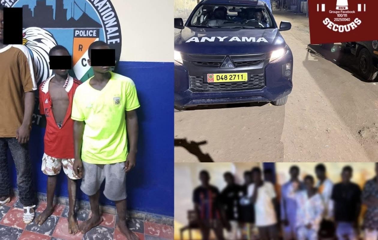 Anyama : la police intervient après une violente bagarre à la machette dans plusieurs quartiers