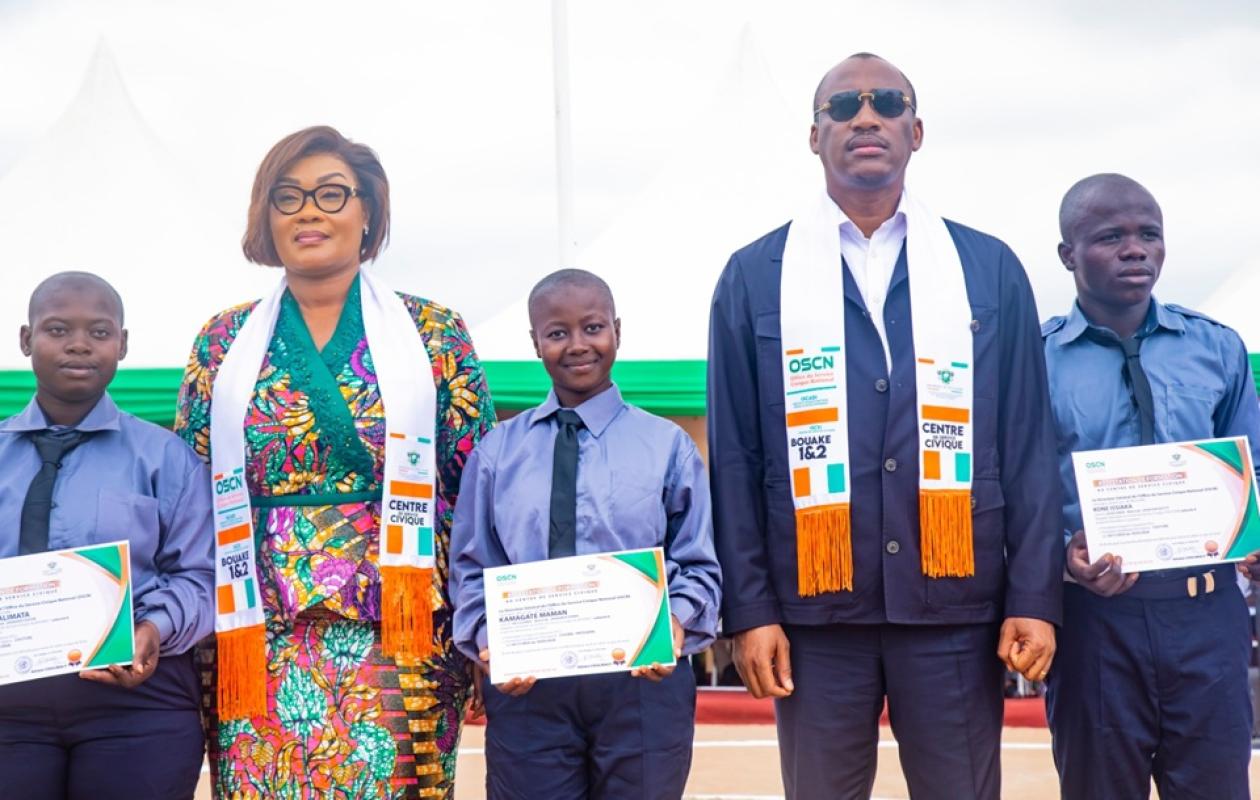 Bouaké : 650 jeunes formés au service civique prêts à intégrer le marché de l’emploi