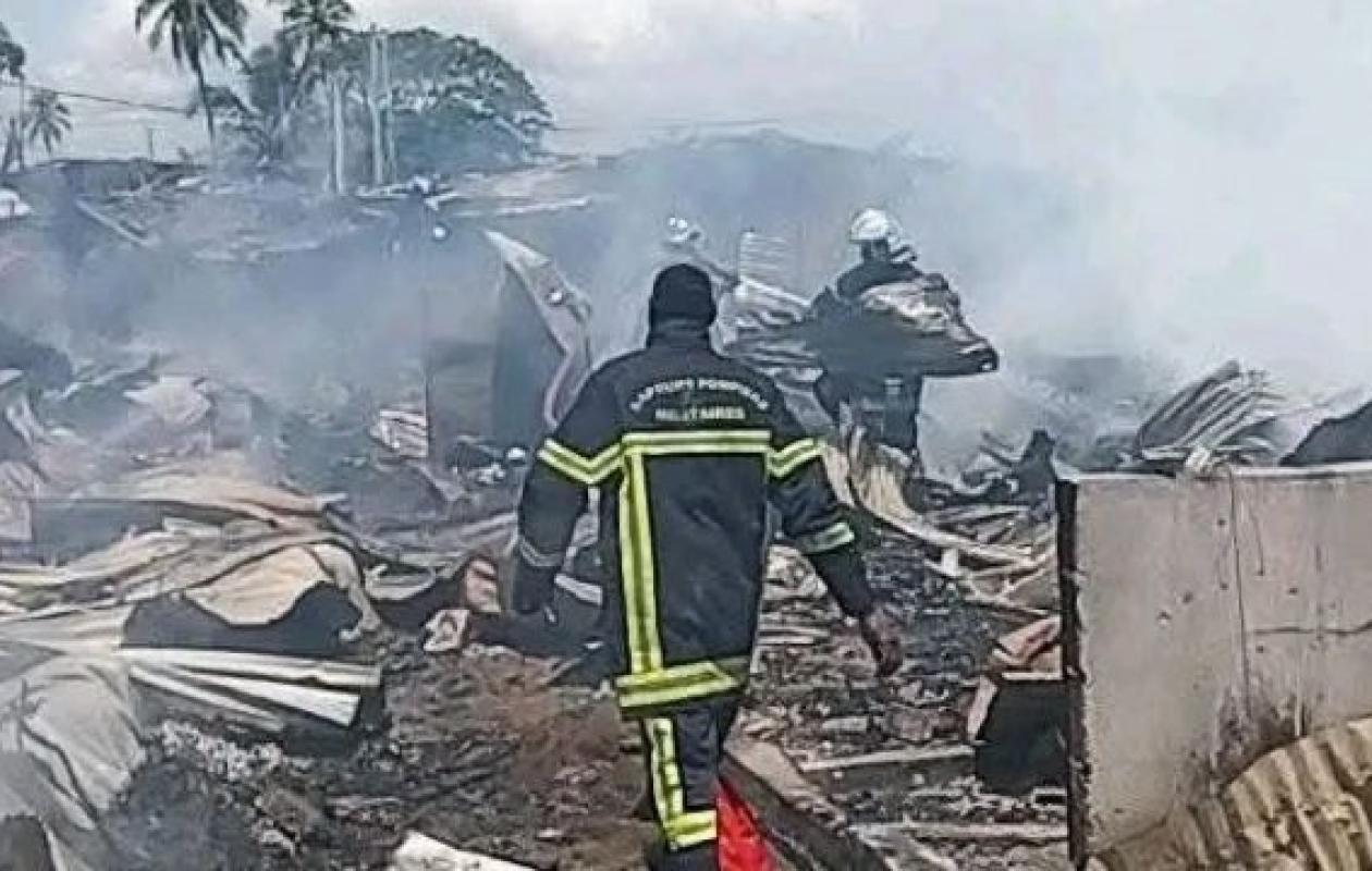 Port-Bouët : Un incendie ravage plusieurs habitations à Adjoufou
