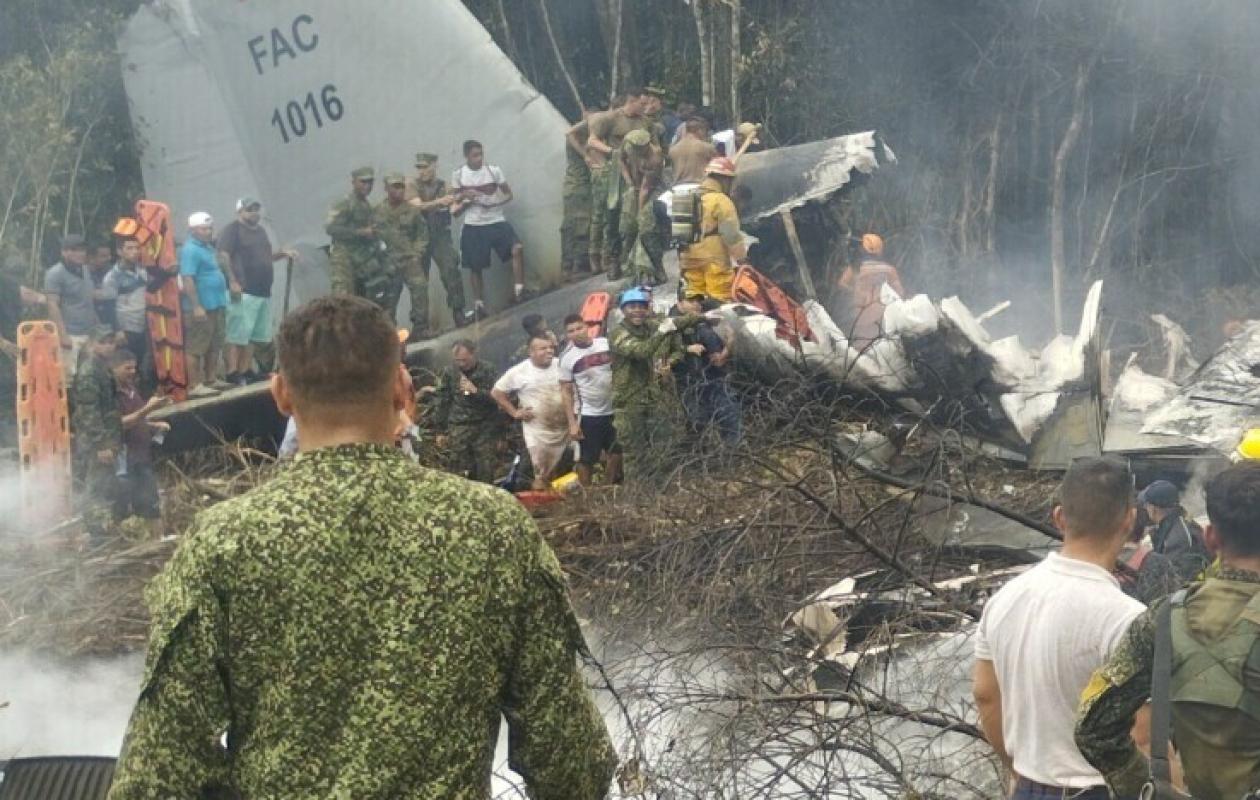 Colombie : au moins 66 morts dans le crash d’un avion militaire peu après le décollage