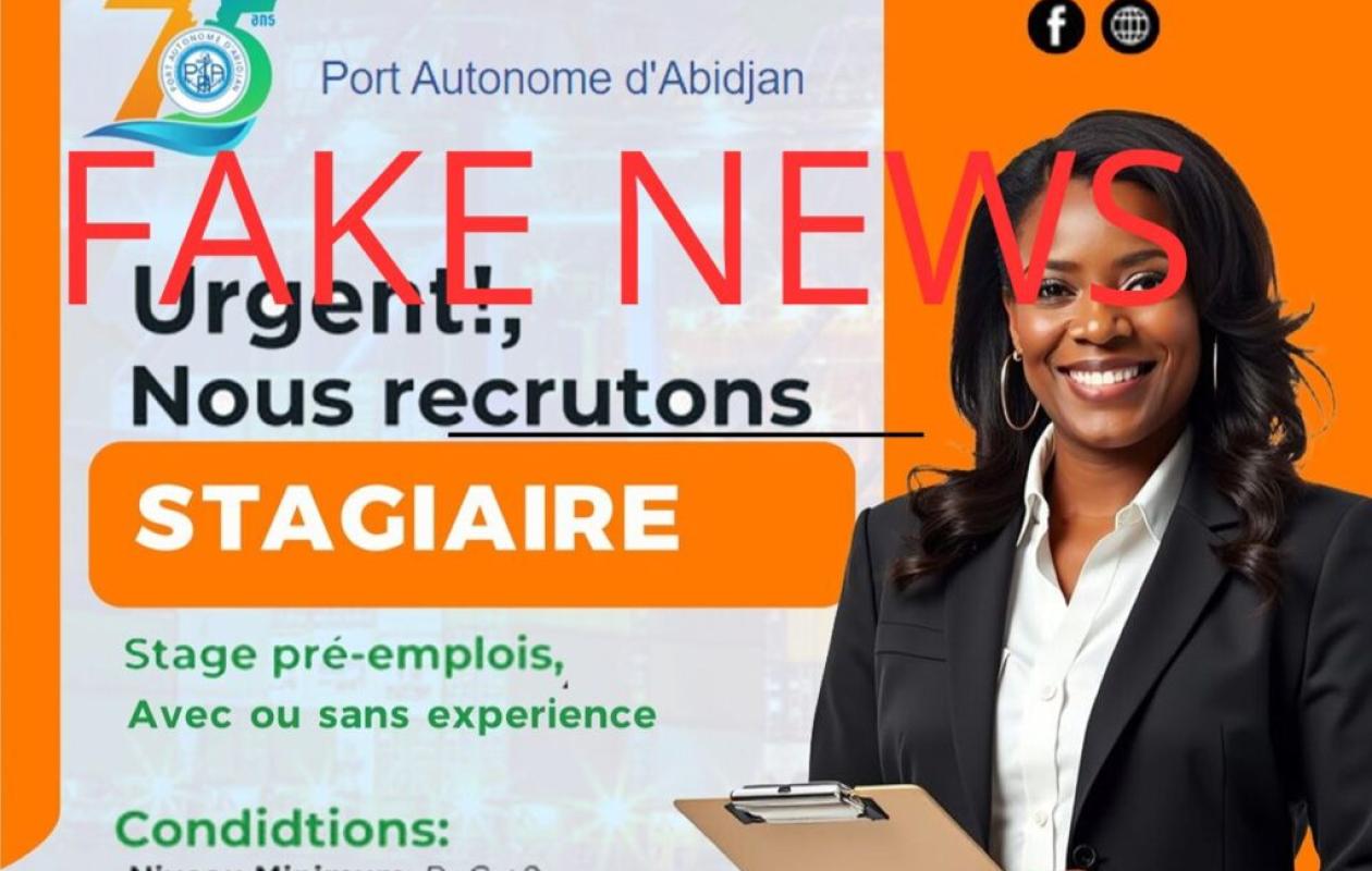 Alerte : Faux recrutement de stagiaires au Port Autonome d’Abidjan (PAA)