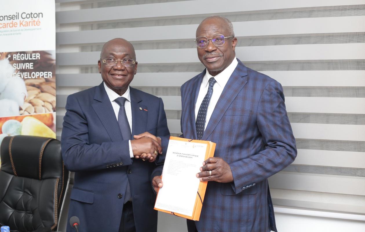 Conseil Coton-Anacarde-Karité : Ehui Kouassi Jérôme aux commandes