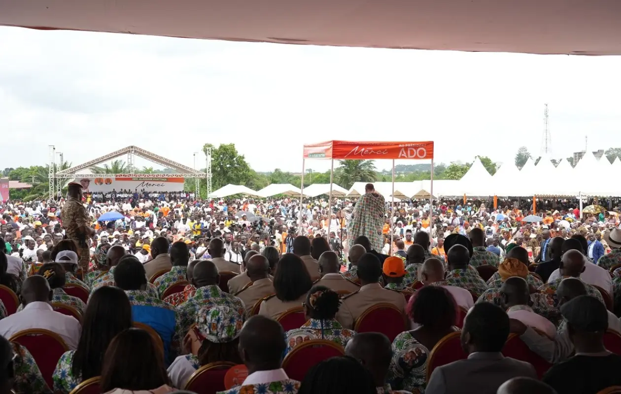 Mobilisation historique à Adzopé : La Mé et l’Agnéby-Tiassa célèbrent le bâtisseur Alassane Ouattara