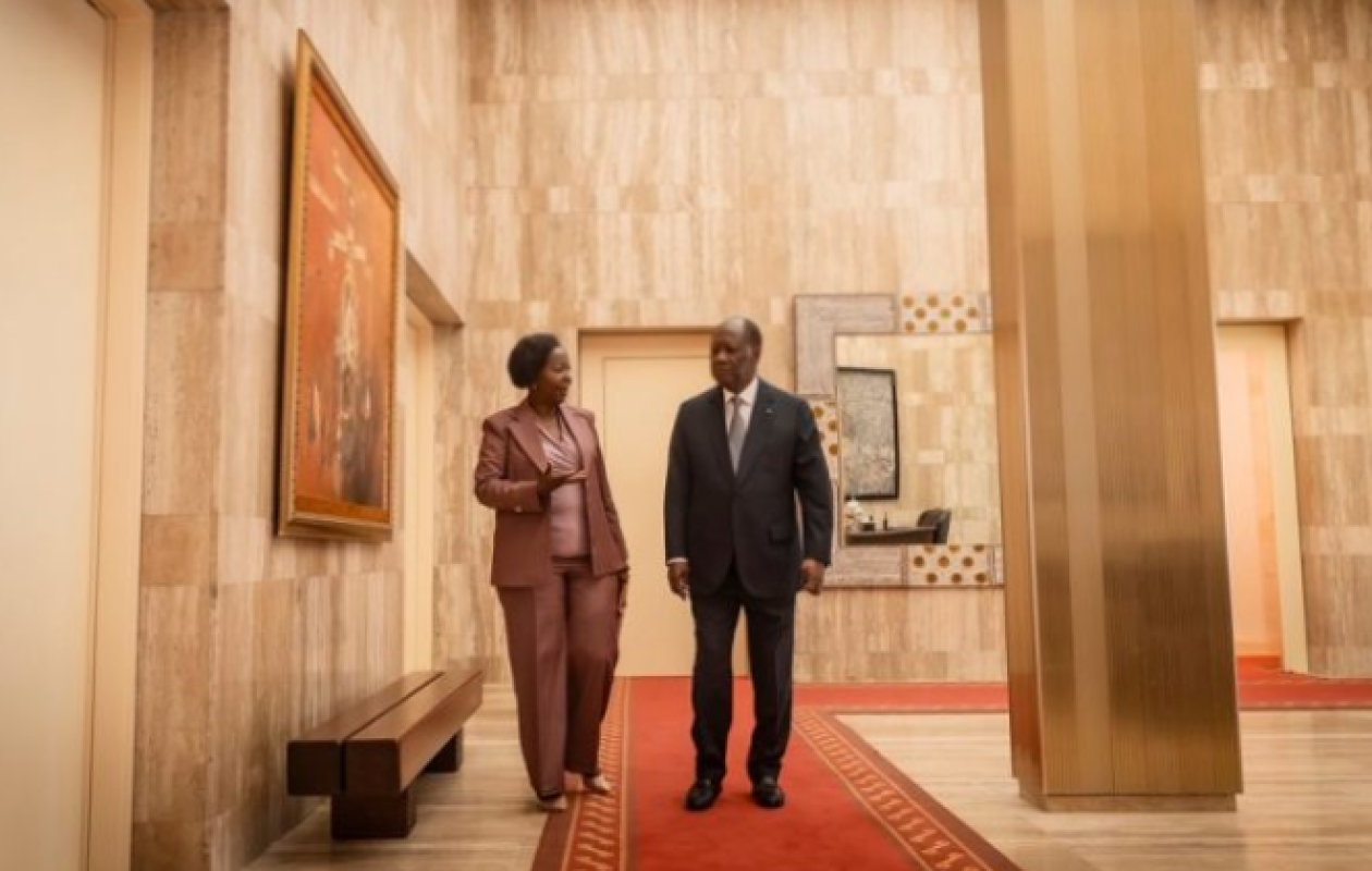 Sommet de la Francophonie : Alassane Ouattara et Louise Mushikiwabo harmonisent leurs positions à Abidjan