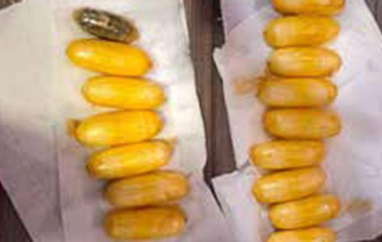 Un Nigérian intercepté avec 61 boulettes de drogue