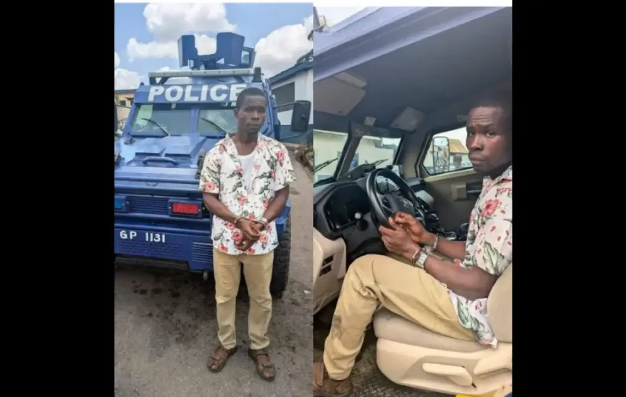 Ghana : Il tente de détourner un véhicule blindé de la police en plein marché