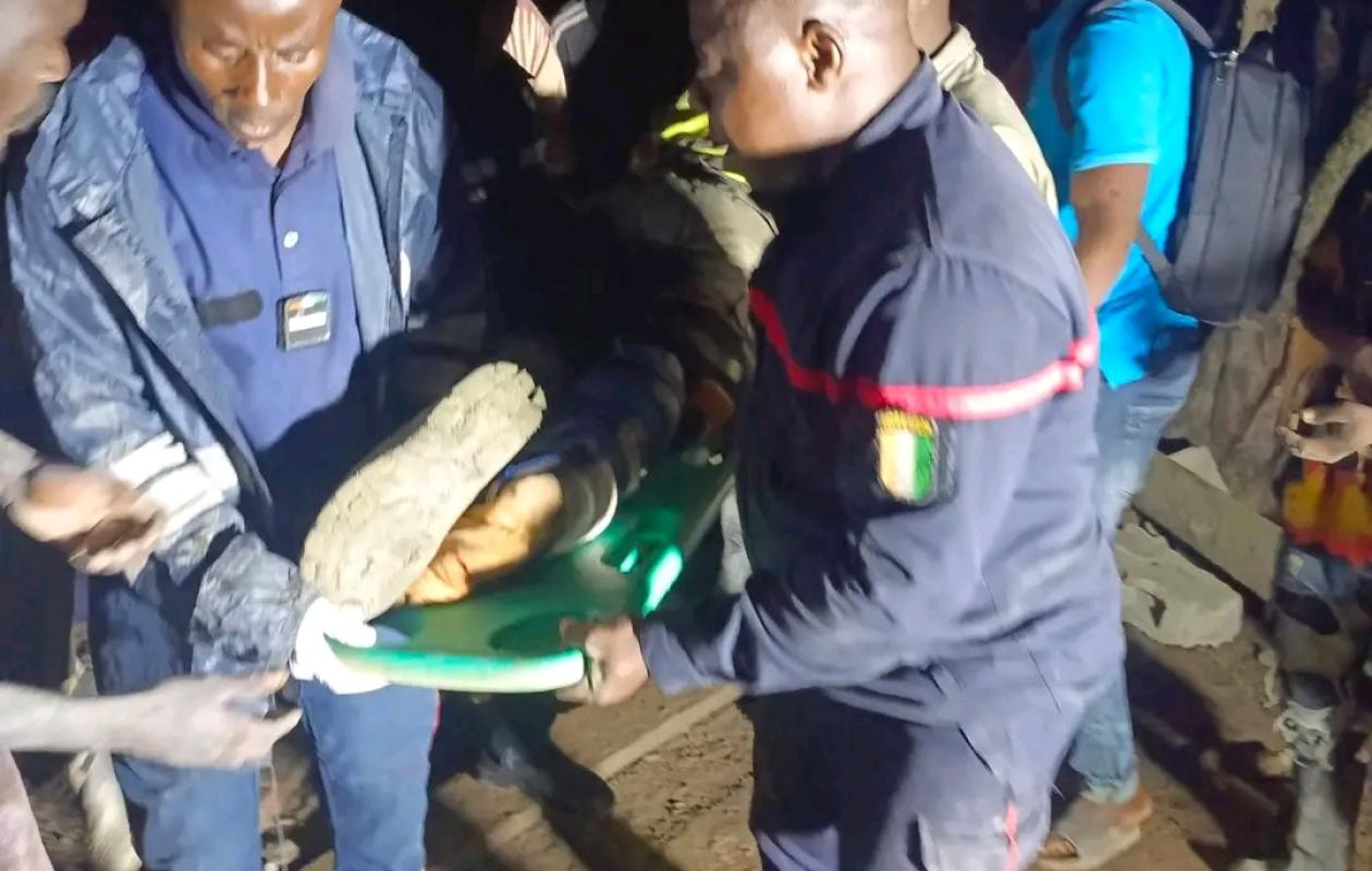 Effondrement d’un immeuble à Odienné : un décès et des blessés graves enregistrés