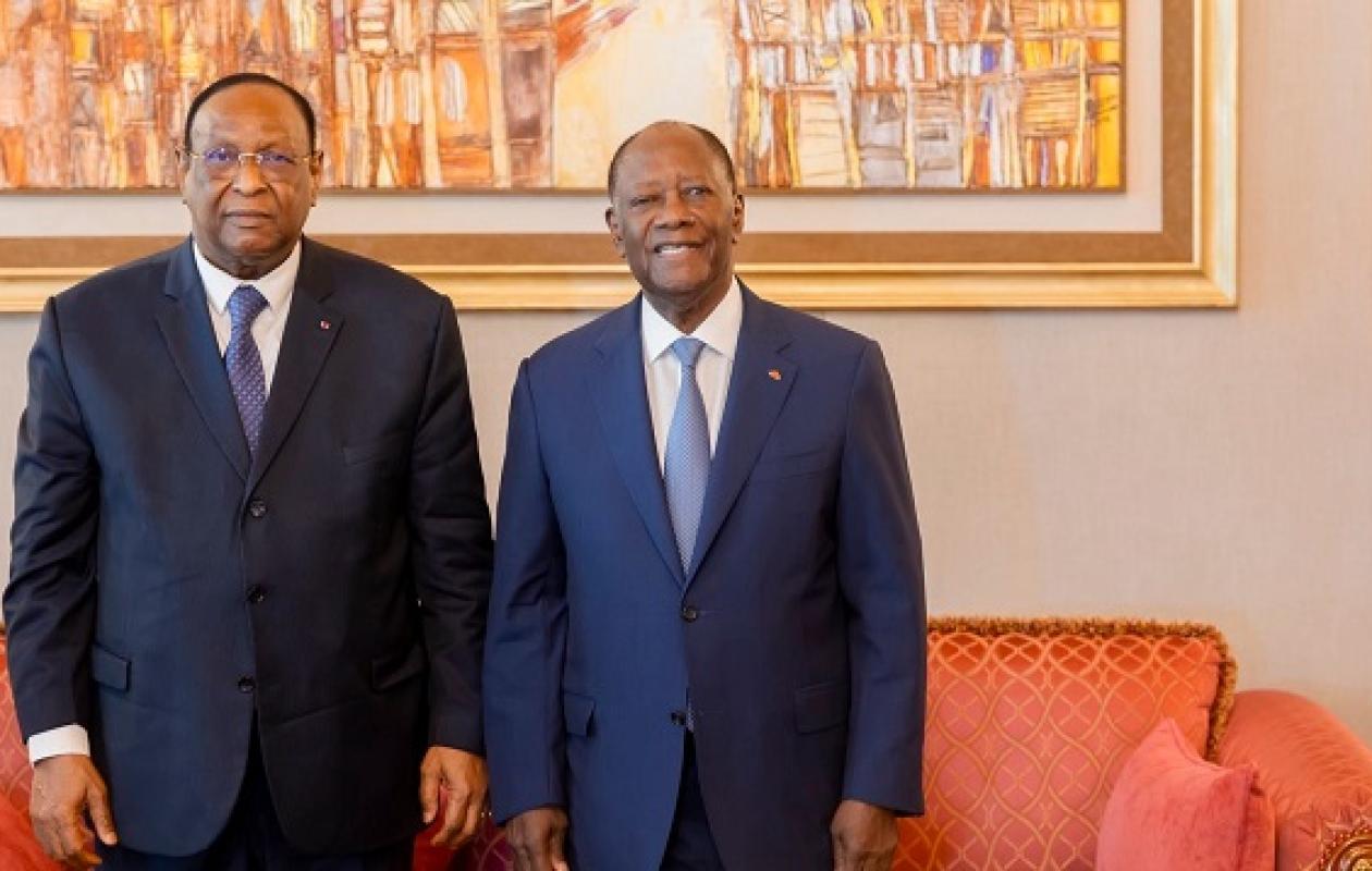 Crise CEDEAO-AES : Lansana Kouyaté consulte Alassane Ouattara à Abidjan
