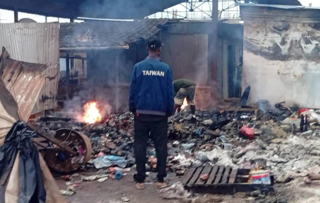 Tiassalé : Une explosion de gaz ravage plusieurs commerces à la gare routière