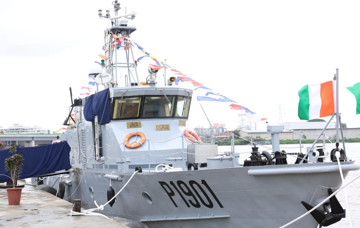 Renforcement de la Marine nationale : la Côte d’Ivoire met en service deux nouveaux patrouilleurs
