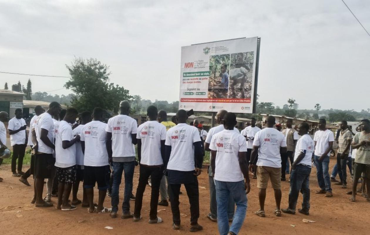 Vavoua : Le SOSTECI appelle au respect des affiches de sensibilisation contre le travail des enfants